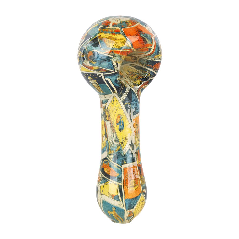 Artistic Borosilicate Glass Spoon Pipe 4.75 Inch