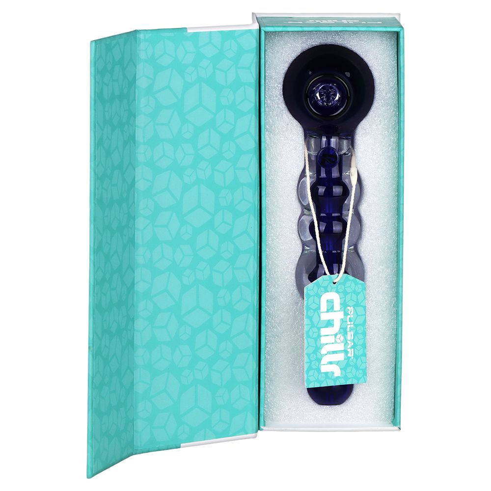 Pulsar Chillr Glycerin Glass Hand Pipe - 7.5" / Blue – image 4