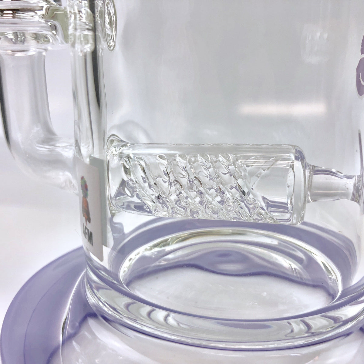 7.5" AFM Clear Glass Inline Perc Dab Rig