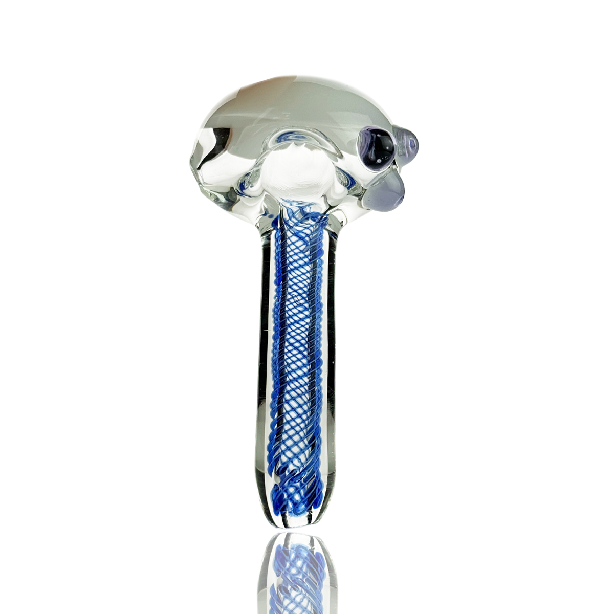 Compact Slime Spiral Design Glass Pipe