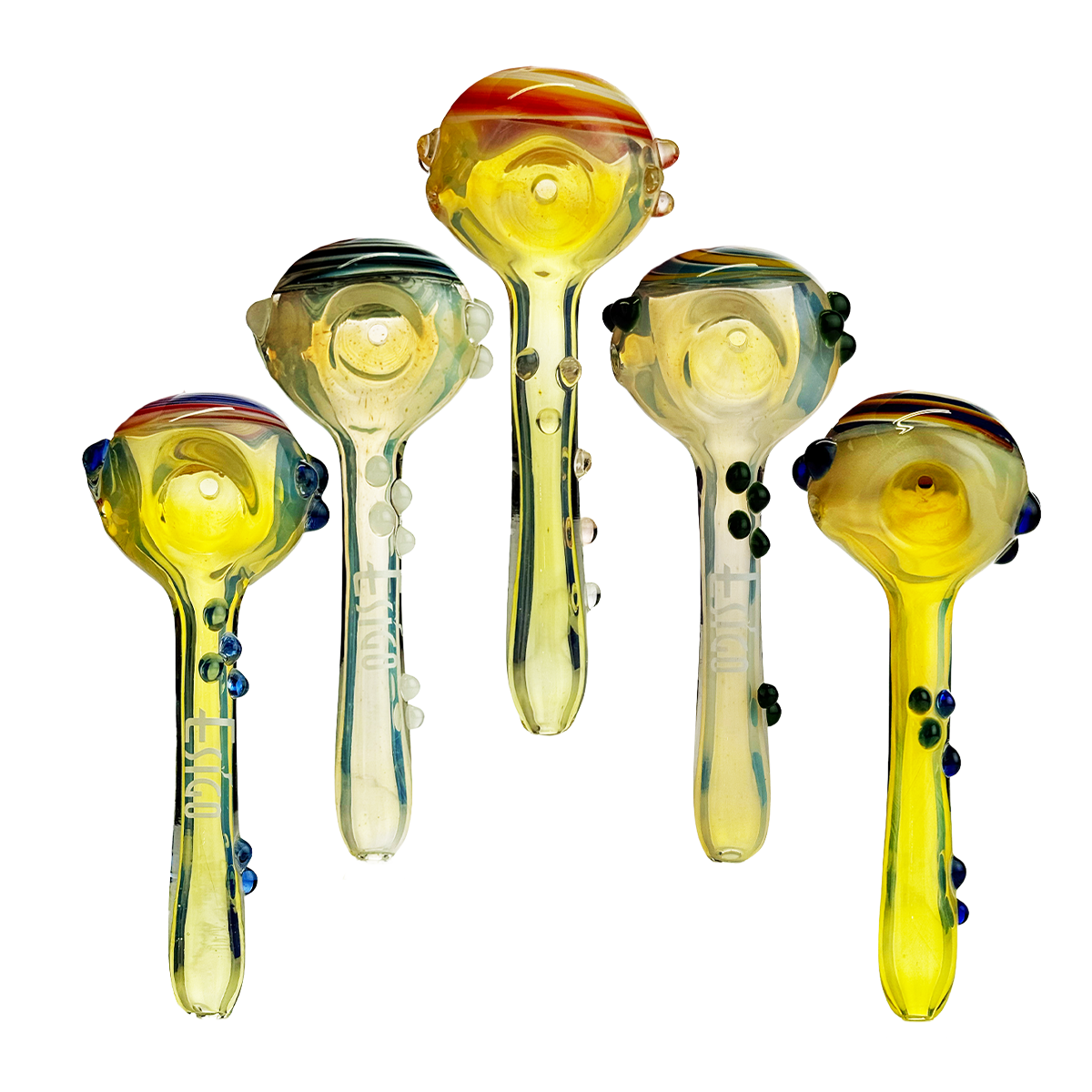 Esigo 4.5" Silver Fume Wig Wag Glass Pipe