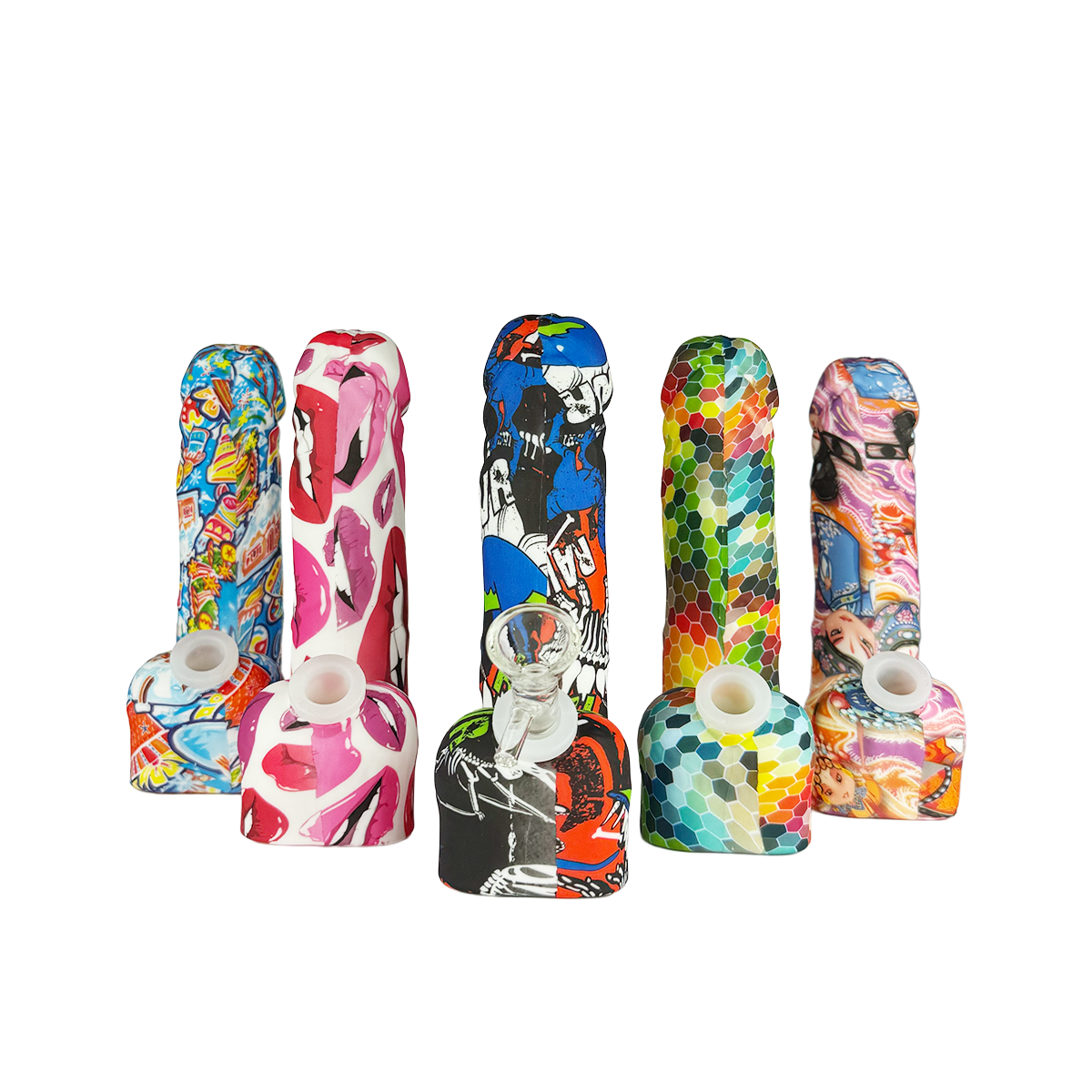Durable 7-Inch Silicone Water Pipe