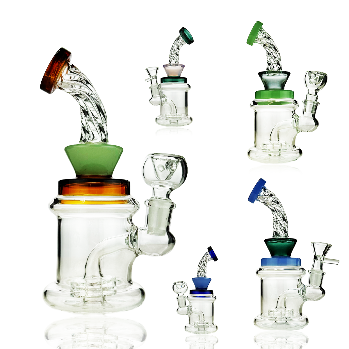 7-Inch Compact Twist Neck Water Pipe