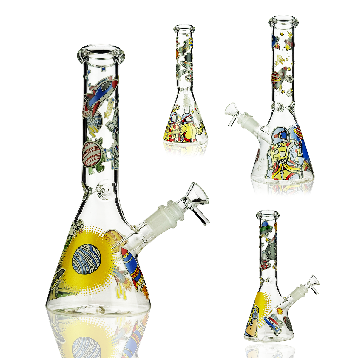 Distinctive 10-Inch Decal Water Pipe