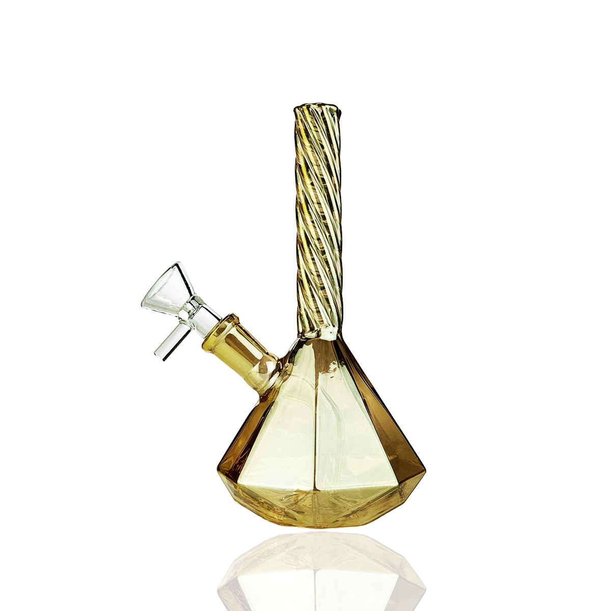Premium Electro-Plated 6-Inch Diamond Base Water Pipe