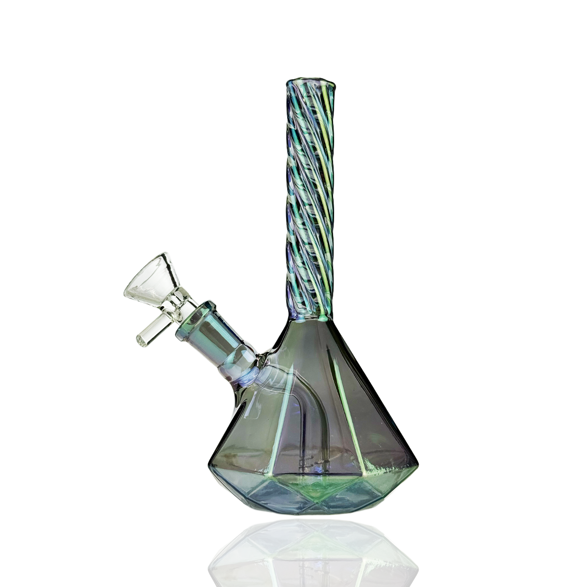 Premium Electro-Plated 6-Inch Diamond Base Water Pipe