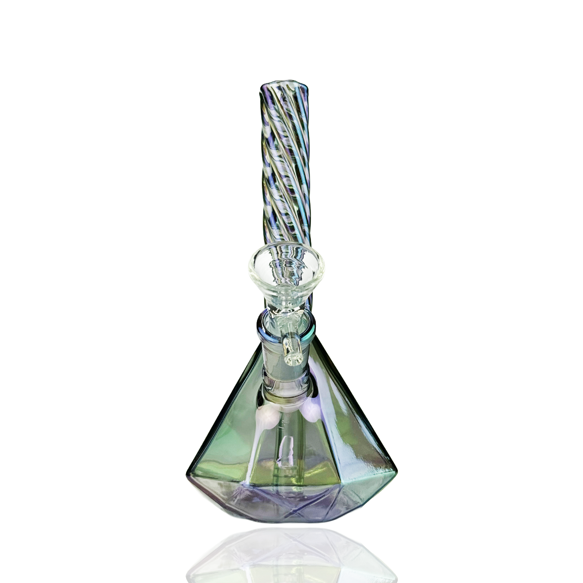 Premium Electro-Plated 6-Inch Diamond Base Water Pipe