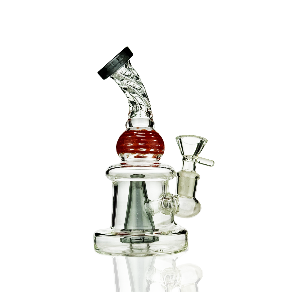 Compact Twisted Water Pipe with 14mm Bowl