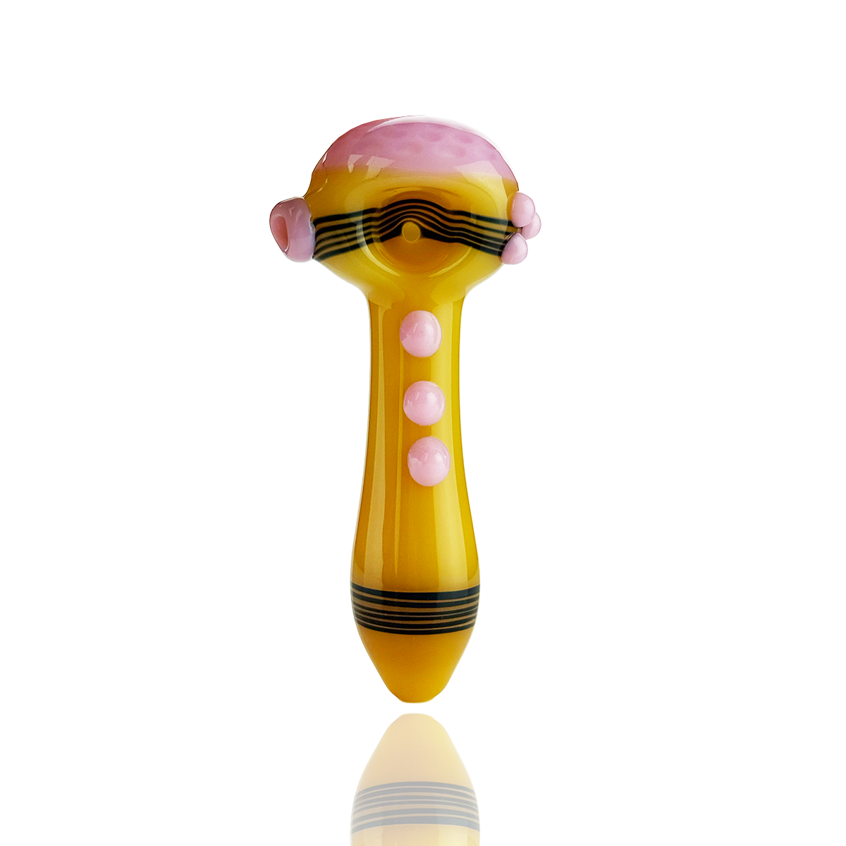 Slime Head Honeycomb Glass Pipe - 4.5 Inch