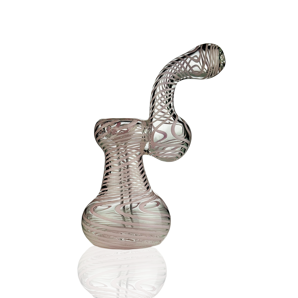 Vibrant 7-Inch Slime Line Glass Bubbler