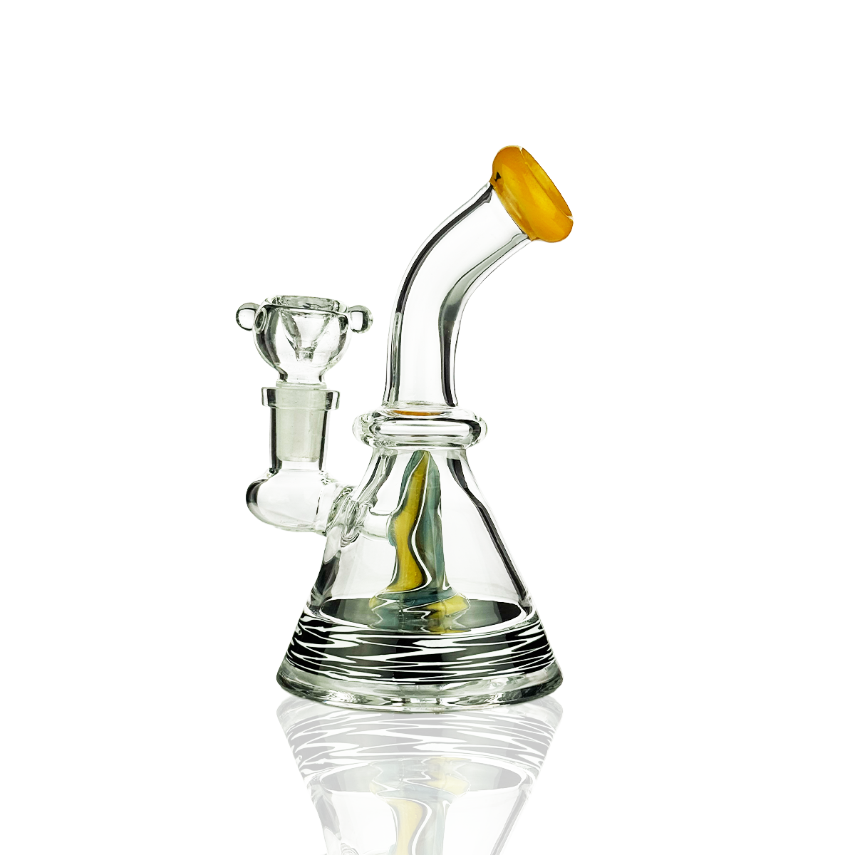 6-Inch Conical Water Pipe with Color Rod