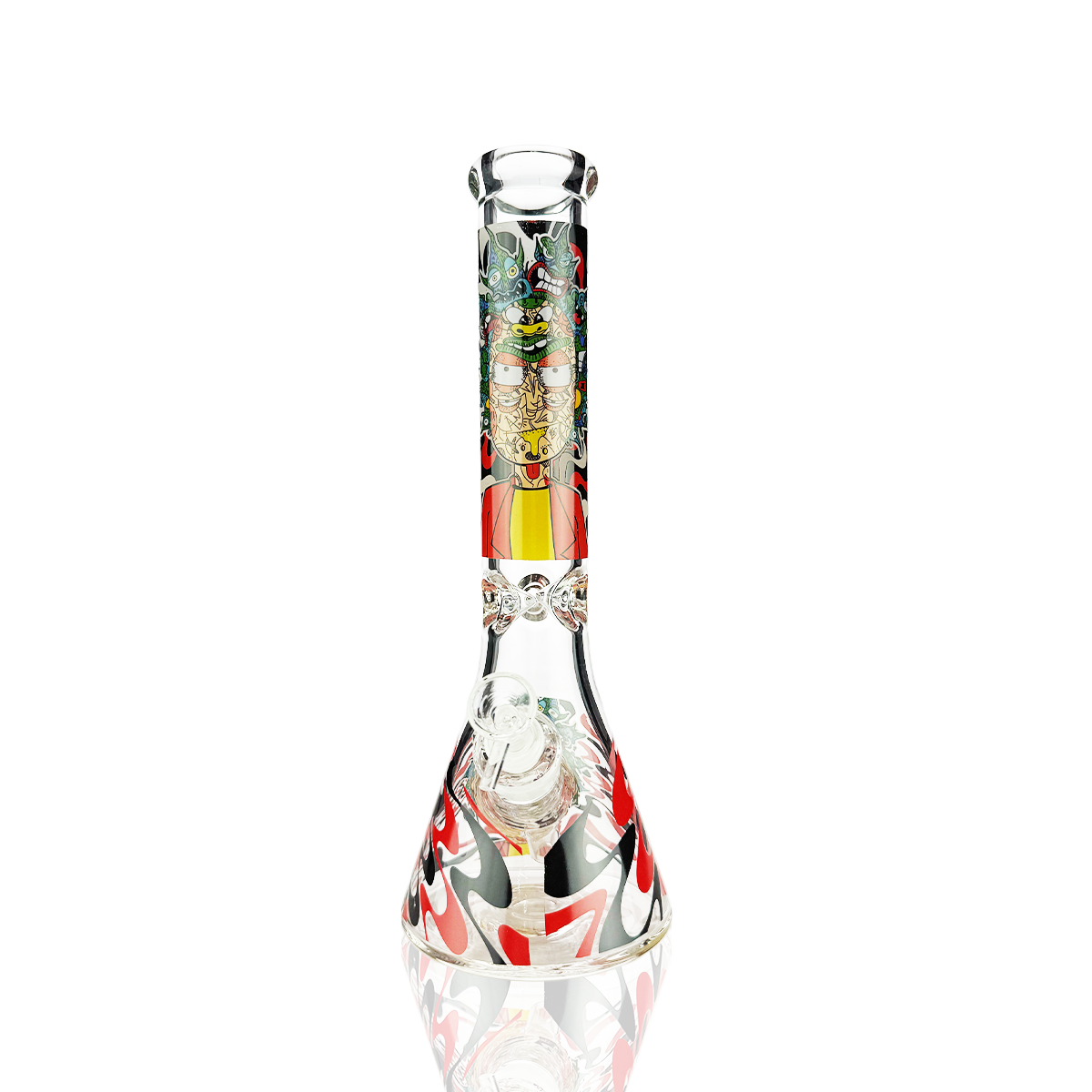 Ricky Sticker 14-Inch Beaker Water Pipe 7mm Thick