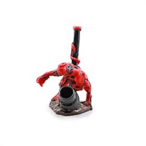 Hand-Sculpted Red Creature Pipe
