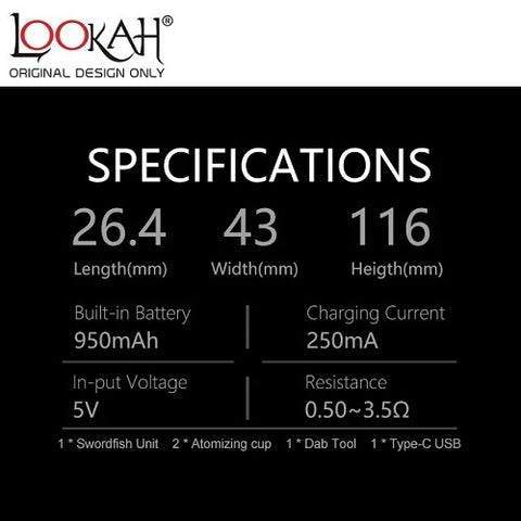 Lookah Swordfish Concentrate Vaporizer