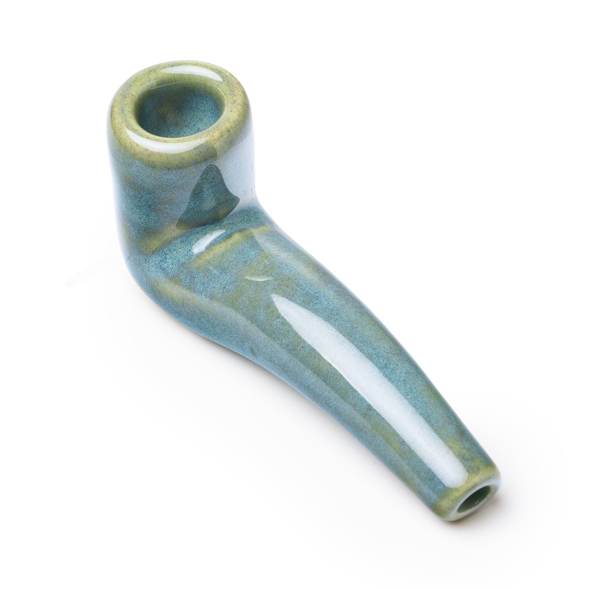Artisan Mini Ceramic Sherlock Pipe by Stoned Potter