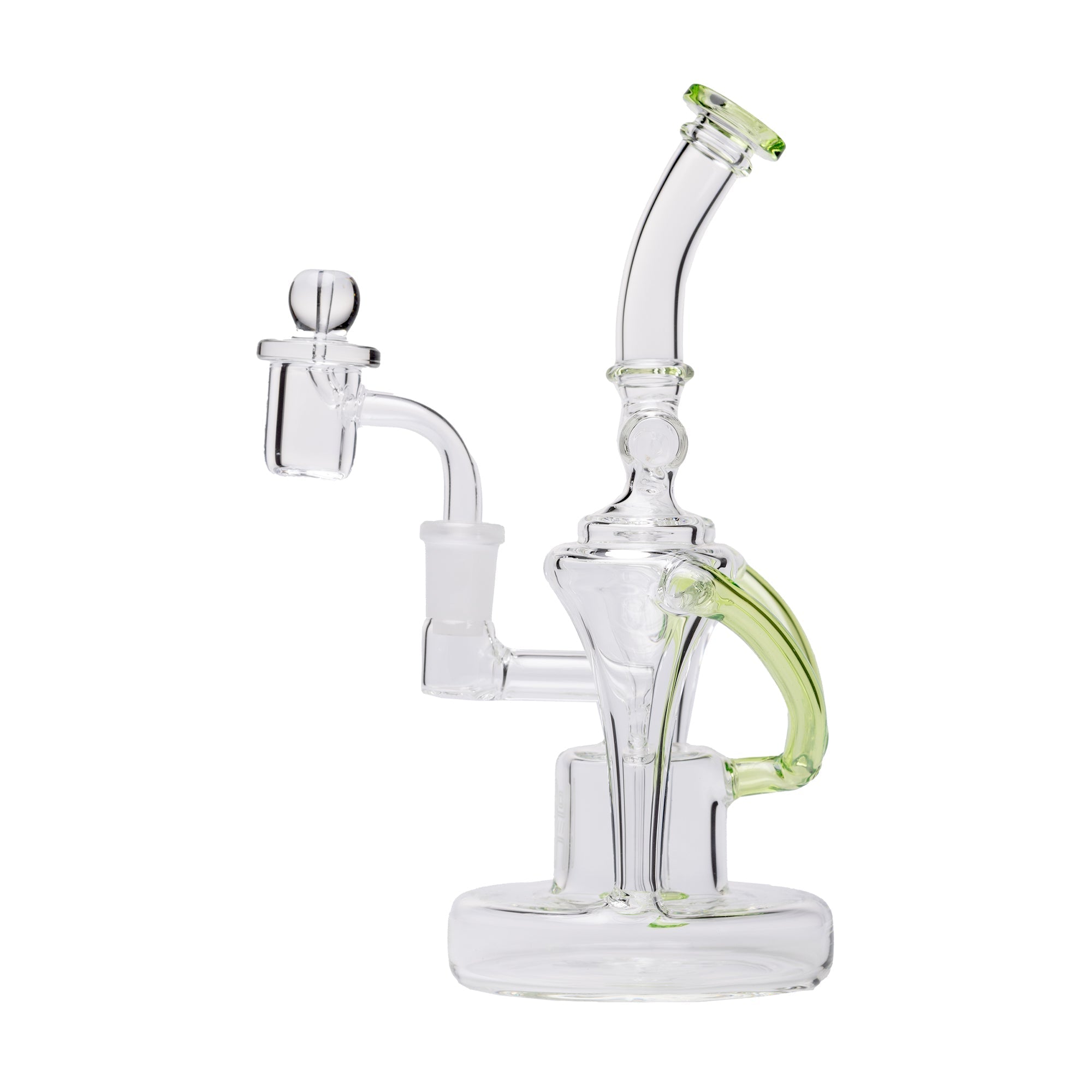 Premium Dual Uptake Borosilicate Glass Recycler Rig
