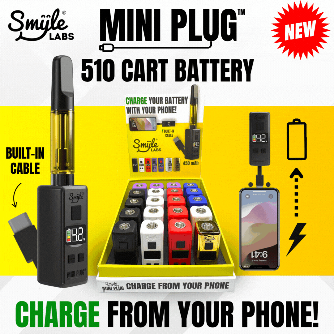Smyle Mini Plug 510 Cartridge Battery with USB-C