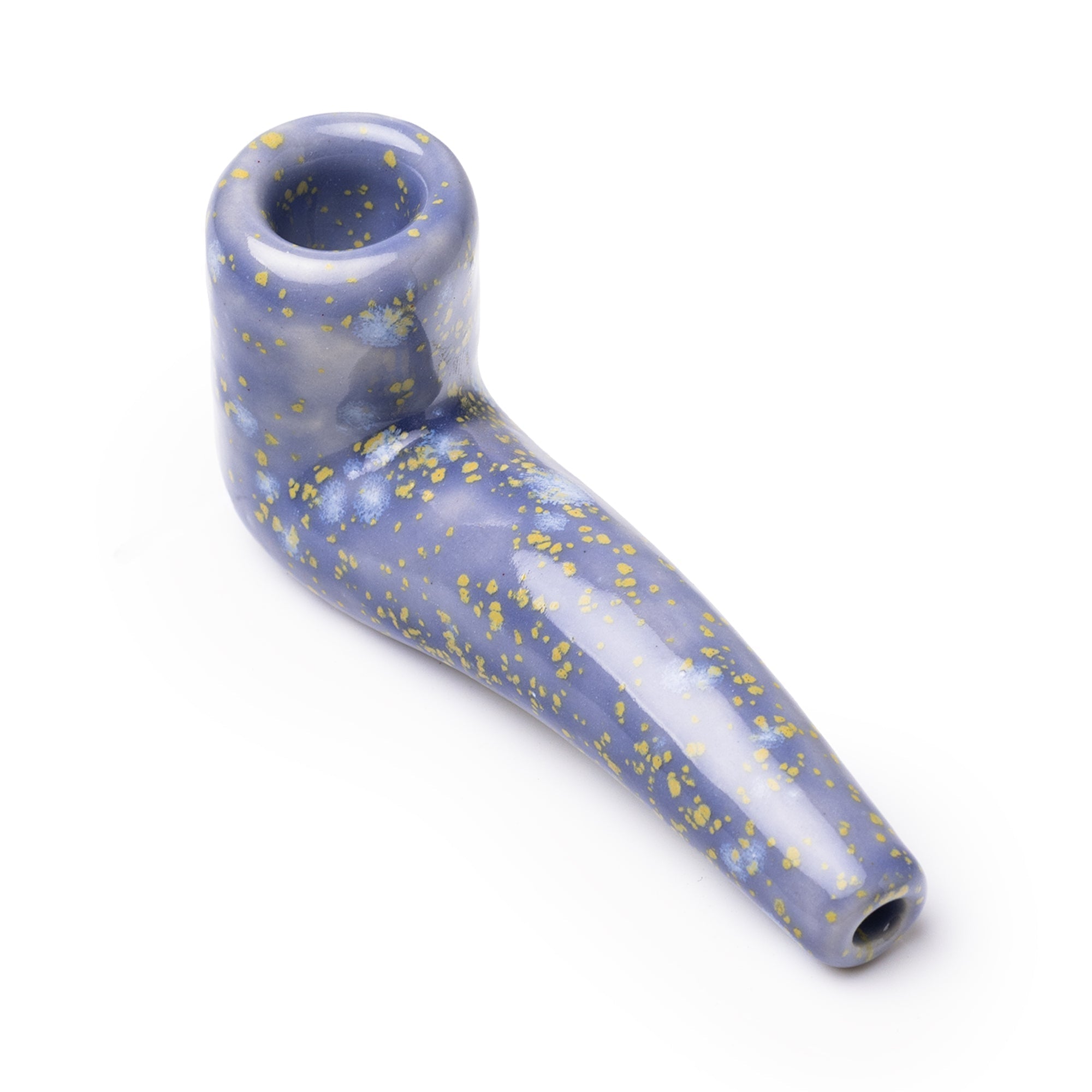 Artisan Mini Ceramic Sherlock Pipe by Stoned Potter
