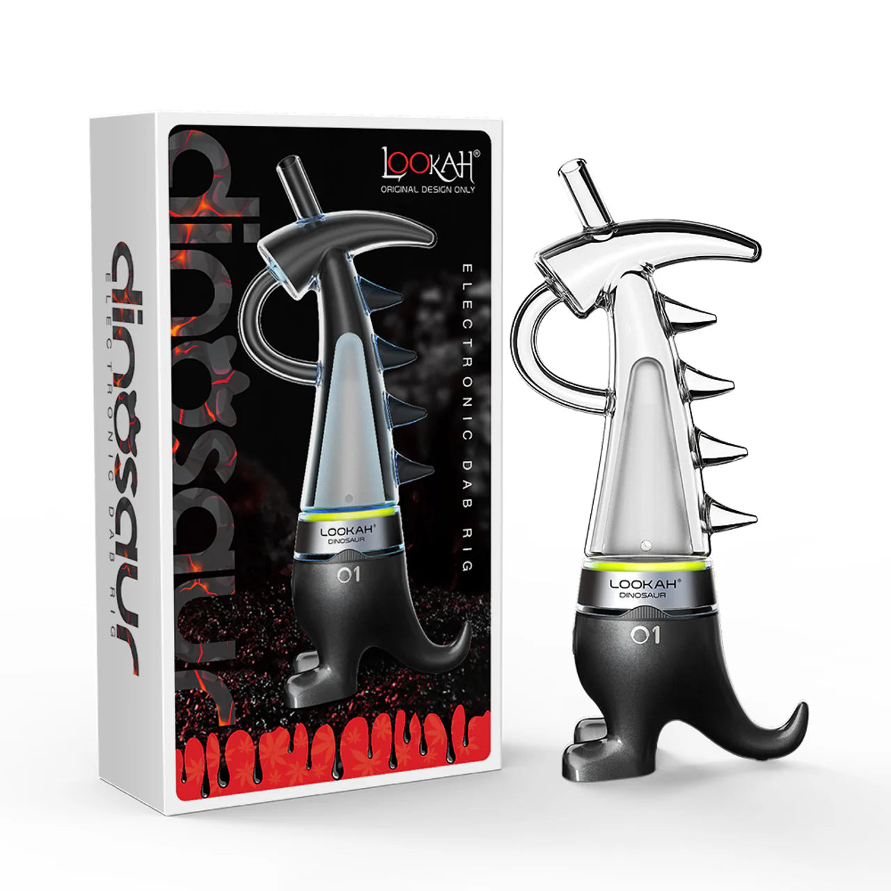 Lookah Dinosaur E-Rig with Artistic Glass