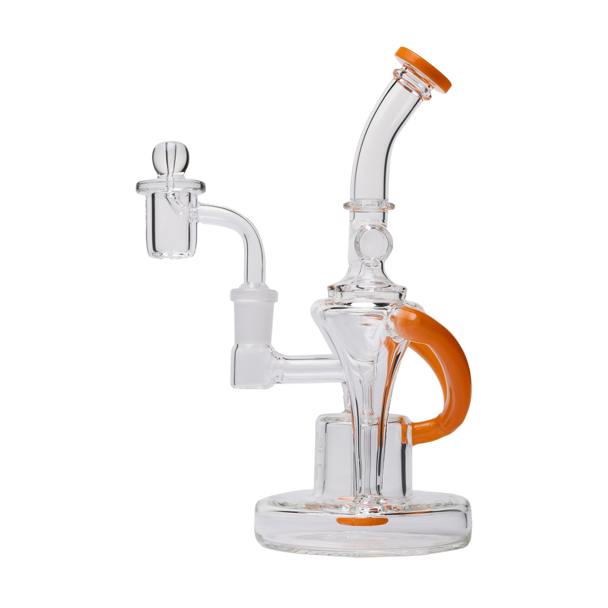 Premium Dual Uptake Borosilicate Glass Recycler Rig