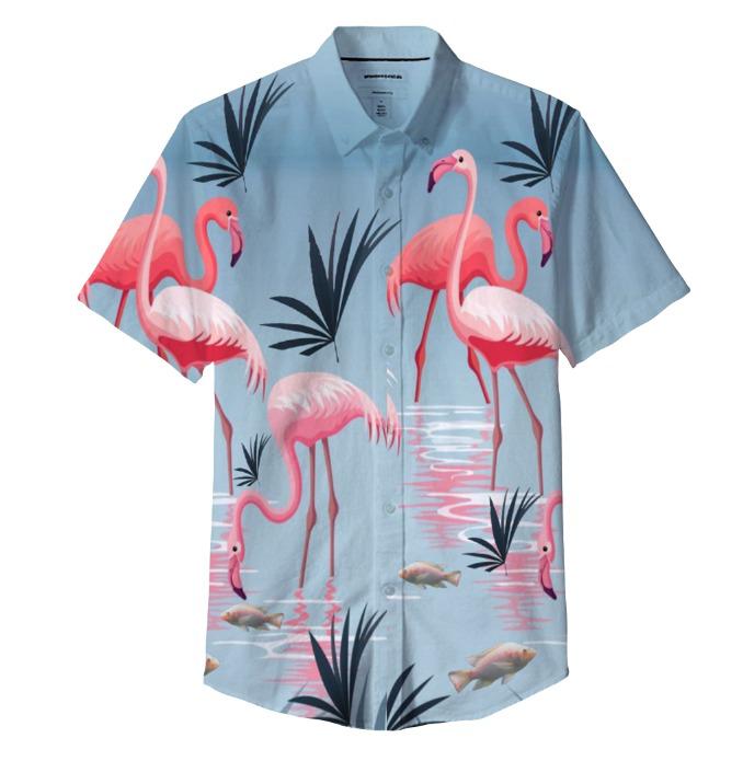 Tropical Flamingo Shirt Collection