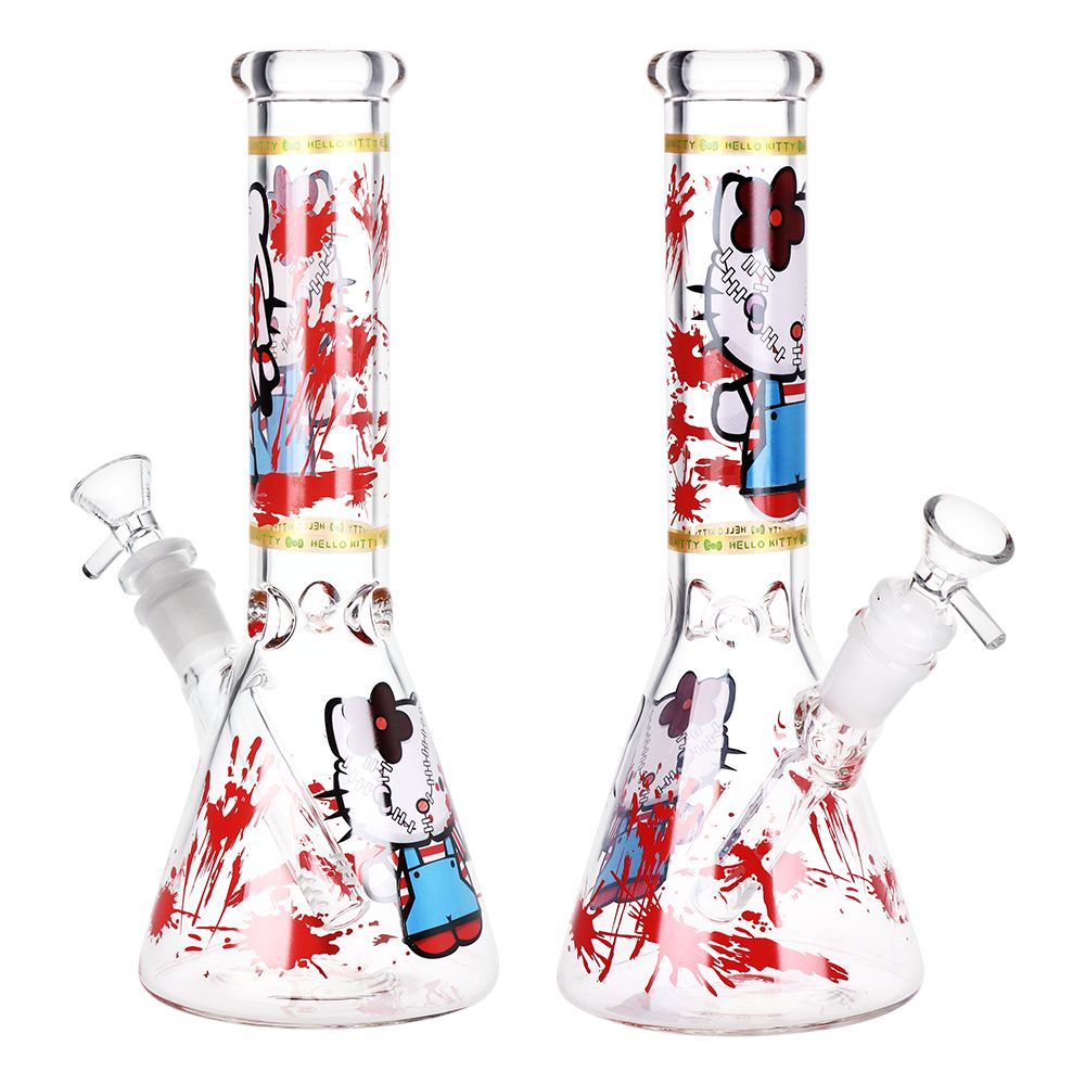 Feline Whimsy 10-Inch Beaker Water Pipe