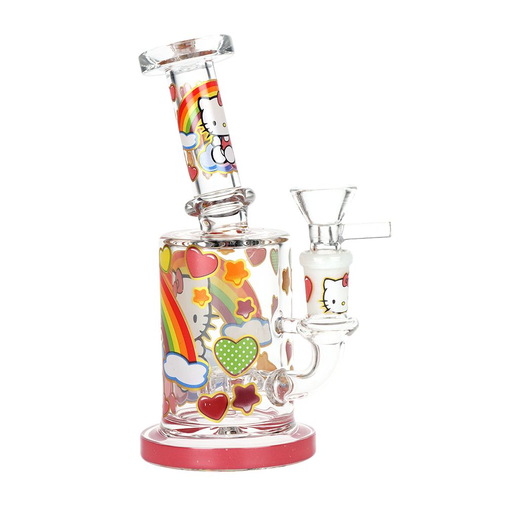 Charming Kitty Glass Water Pipe