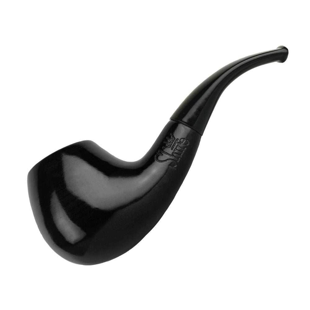 Shire Collection Bent Ebony Cherry Wood Pipe