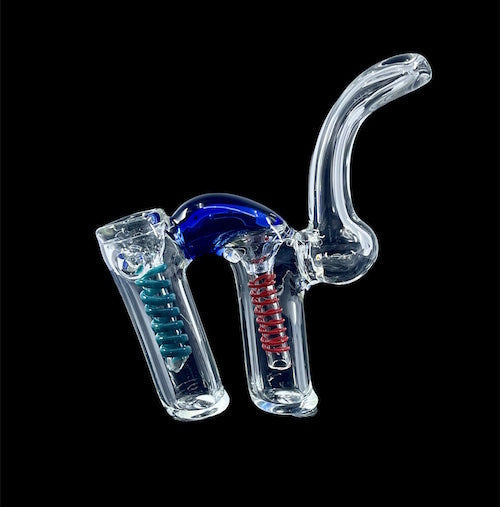 Compact Dual Chamber Glass Bubbler