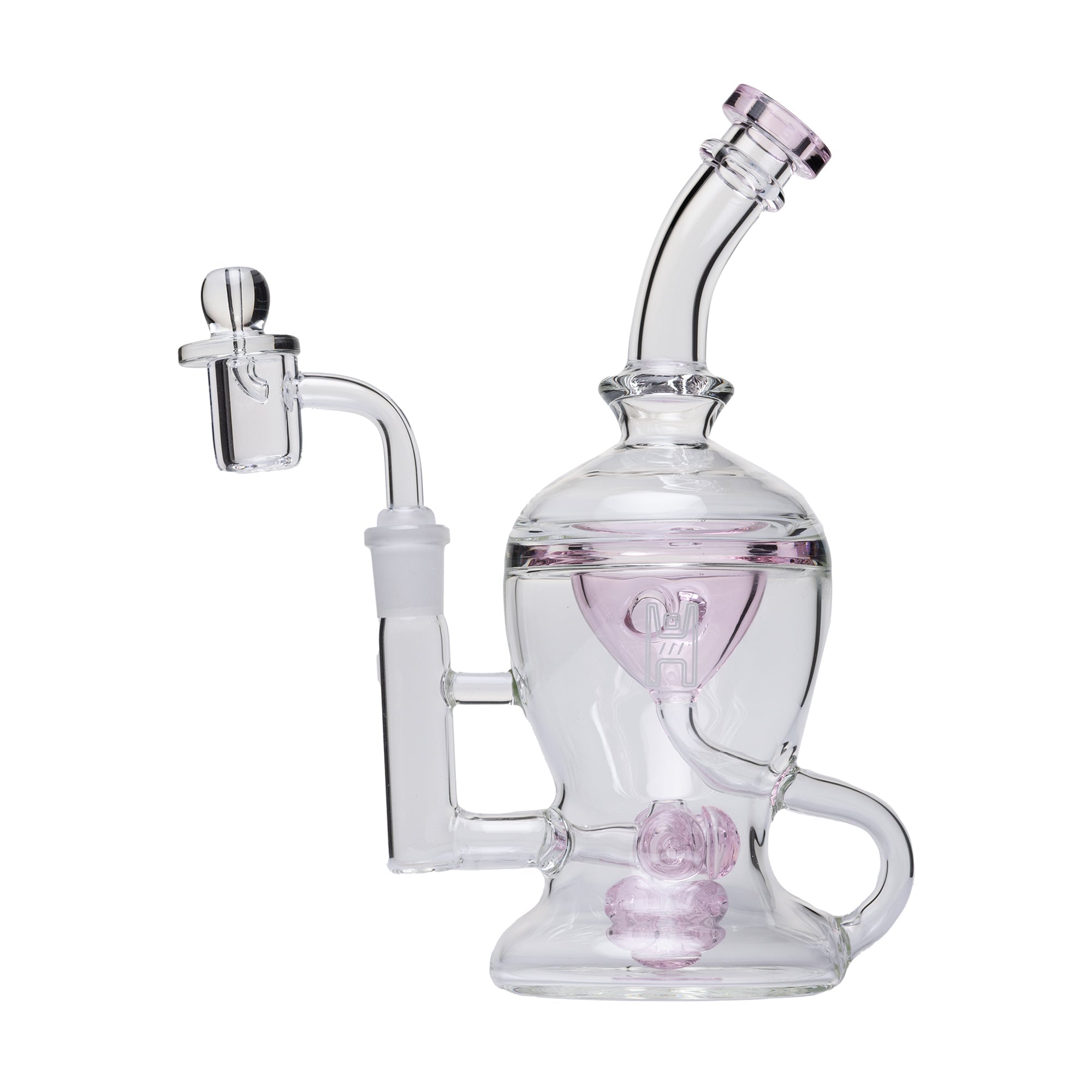 Nuke Glass Dab Rig with Mushroom Cloud Perc