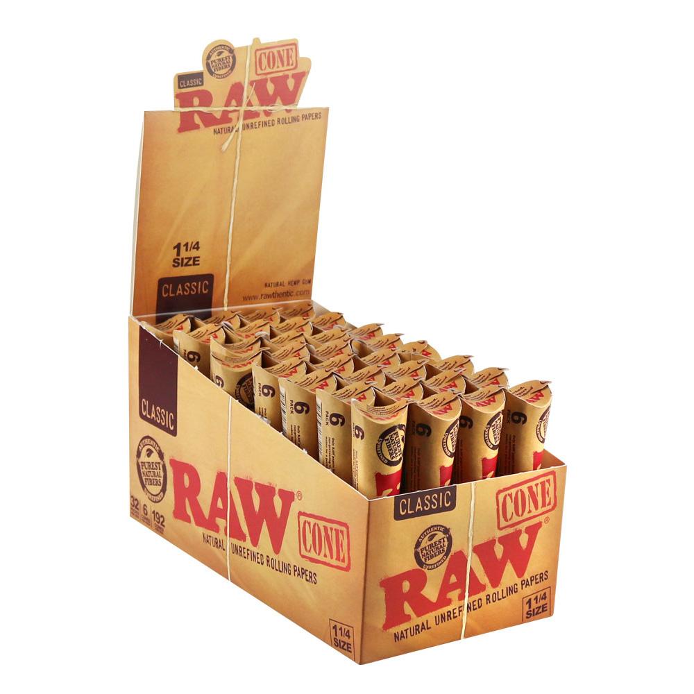RAW Organic Unbleached Pre-Rolled Cones