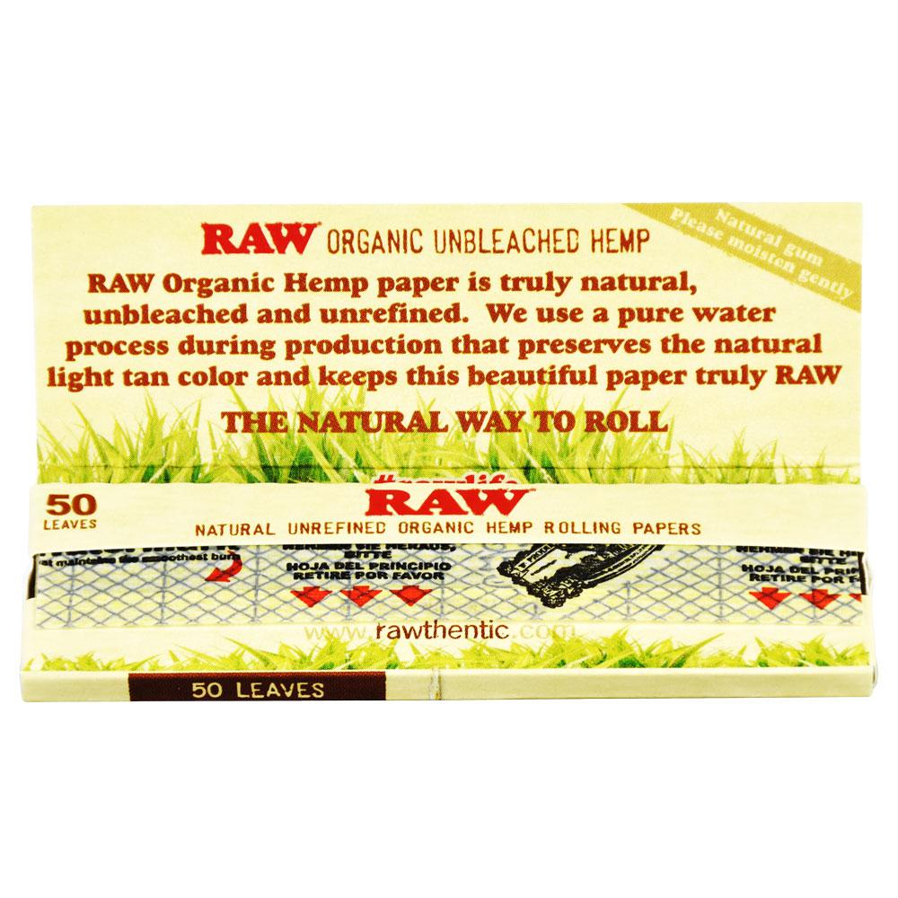 RAW Organic Hemp Rolling Papers