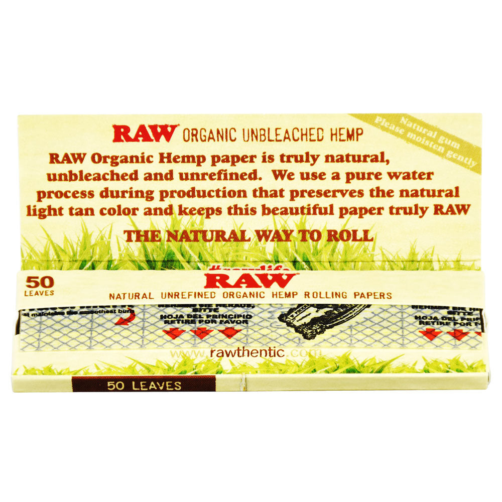 RAW Organic Hemp Rolling Papers
