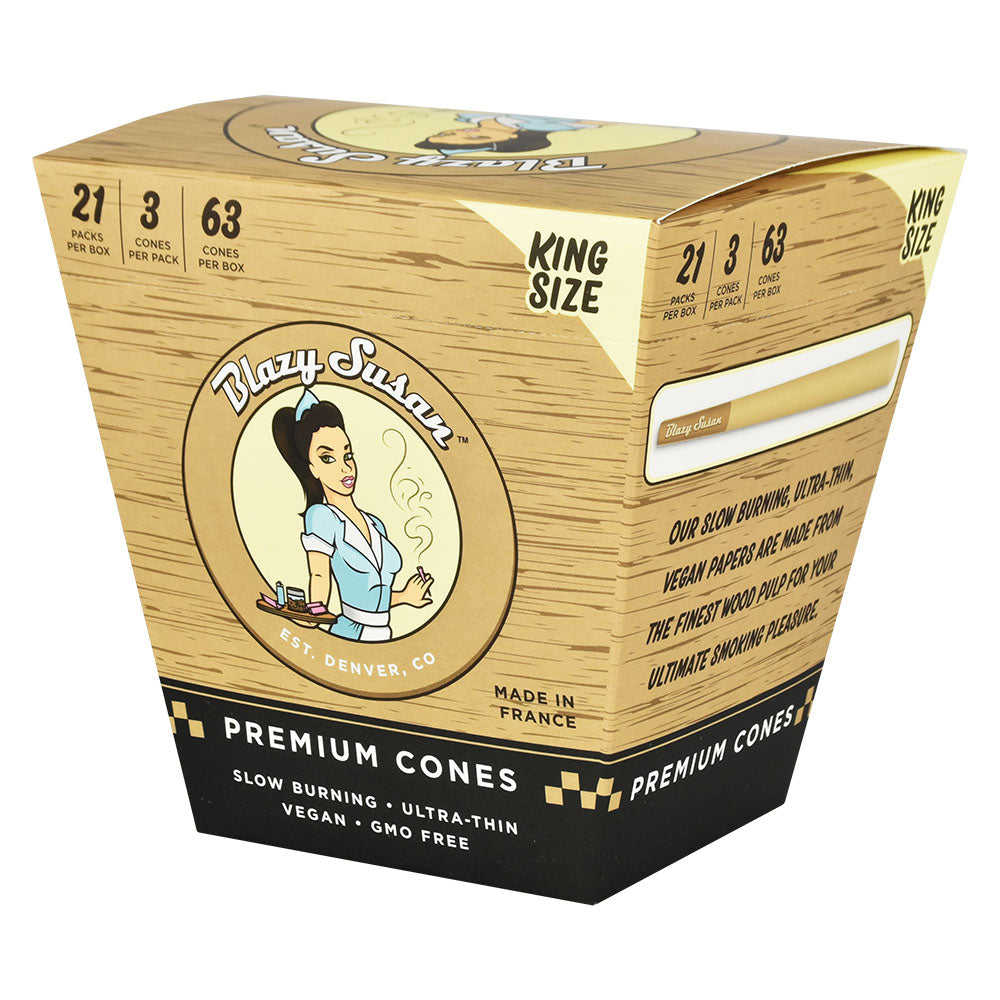 Blazy Susan Unbleached Pre-Rolled Cones | 21pc Display – image 2