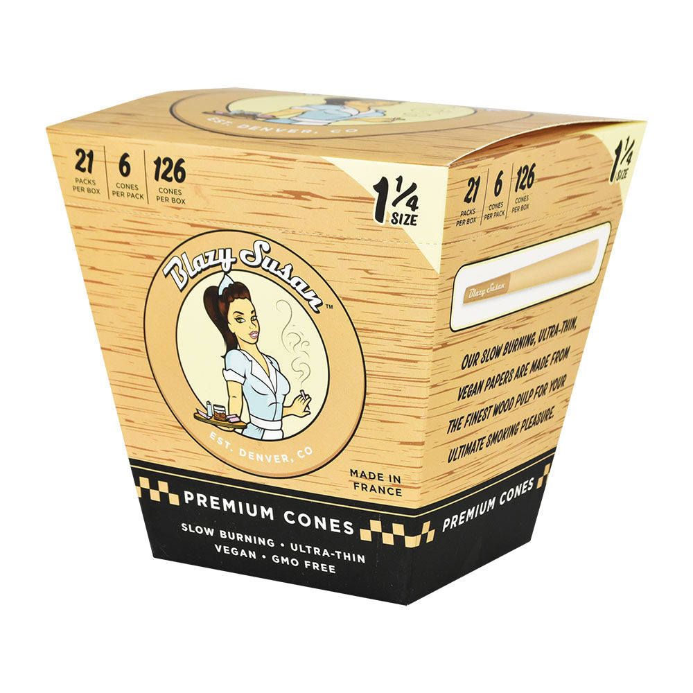 Blazy Susan Unbleached Pre-Rolled Cones | 21pc Display – image 4