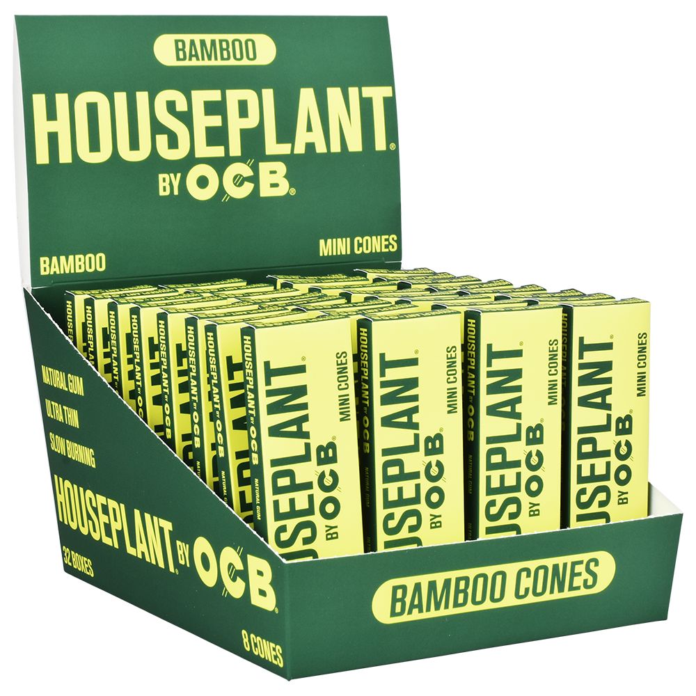 32CT DISPLAY - Houseplant by OCB Cones - Bamboo / 8pc / Mini – image 1
