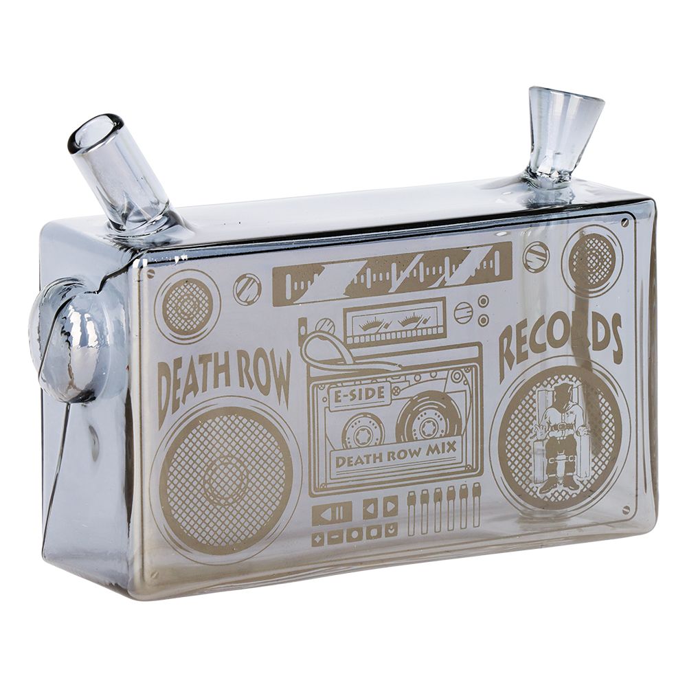 Death Row Records Boombox Glass Bubbler Pipe