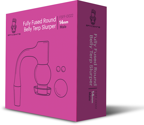 Purple Fully Fused Round Belly Terp Slurper Kit