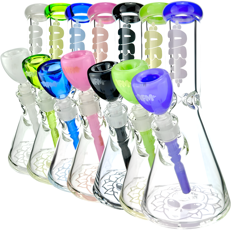12″ AFM Chubbi Beaker Bong Bundle, 9mm Thick
