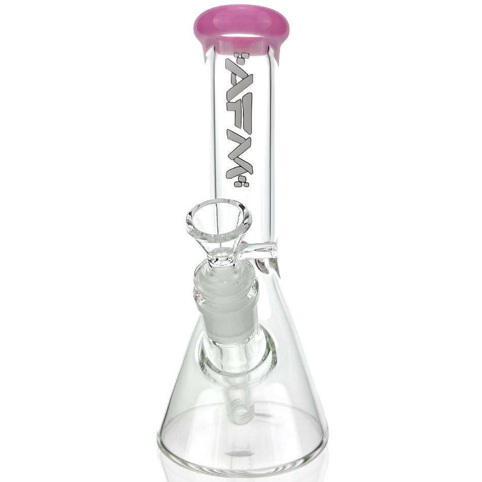 8″ AFM Colored Lip Clear Mini Beaker