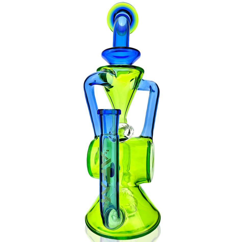 10" AFM Barrel Blaster Colored Glass Recycler Dab Rig – image 4