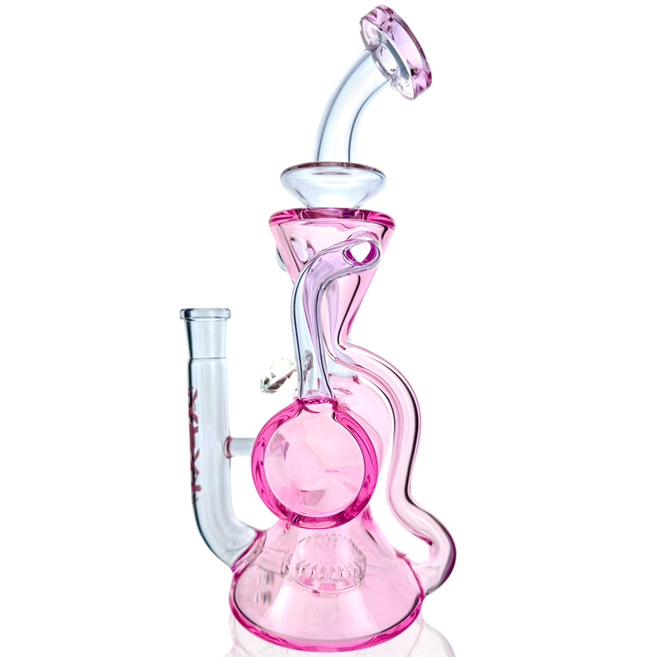 10" AFM Barrel Blaster Colored Glass Recycler Dab Rig – image 2