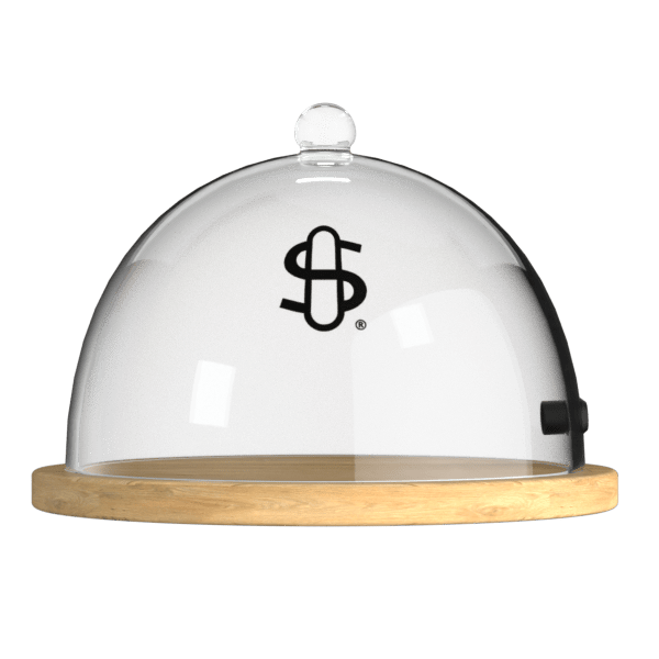 Premium Smoke Infusion Cloche with Walnut Tray
