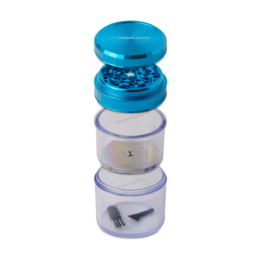 Premium Aluminum Dry Herb Grinder with Storage