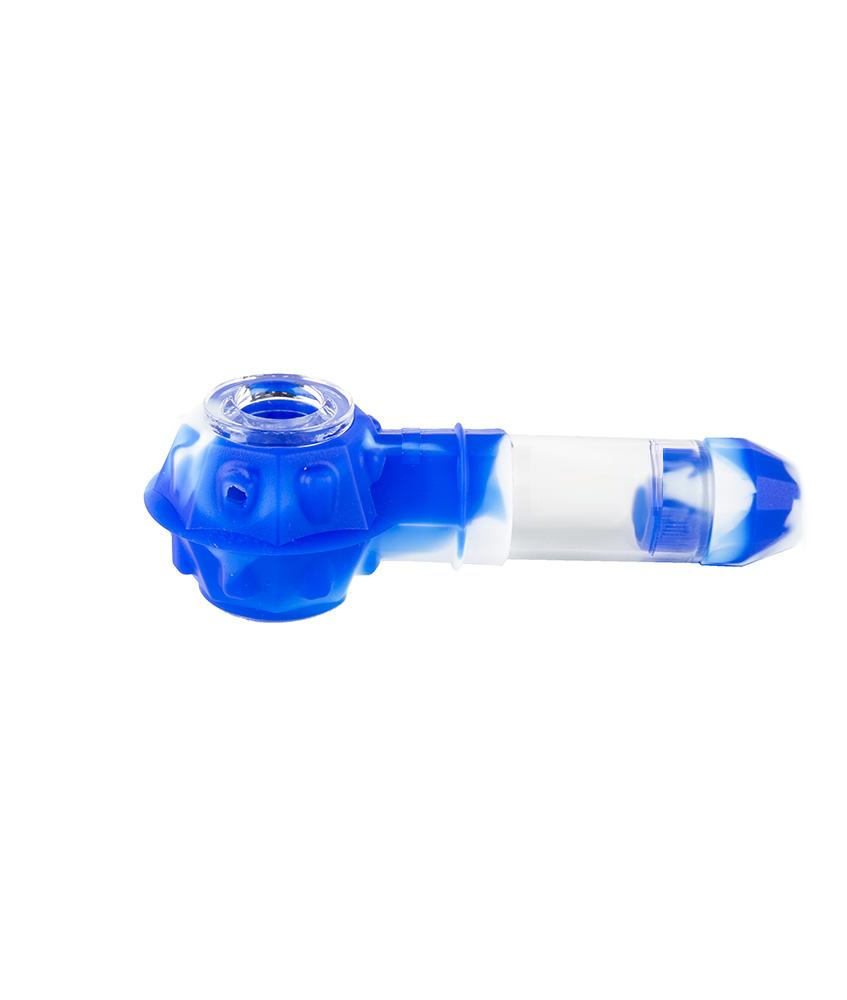 Durable Hybrid Hand Pipe with Glass Insert