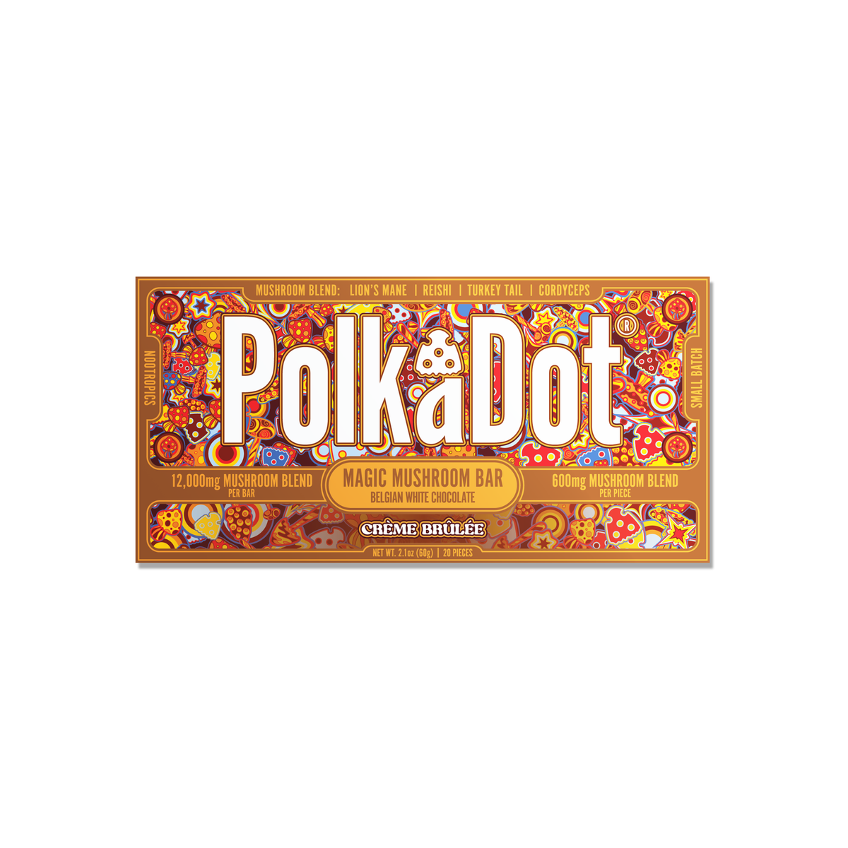 PolkaDot 600 Mg Mushroom Chocolate Bar