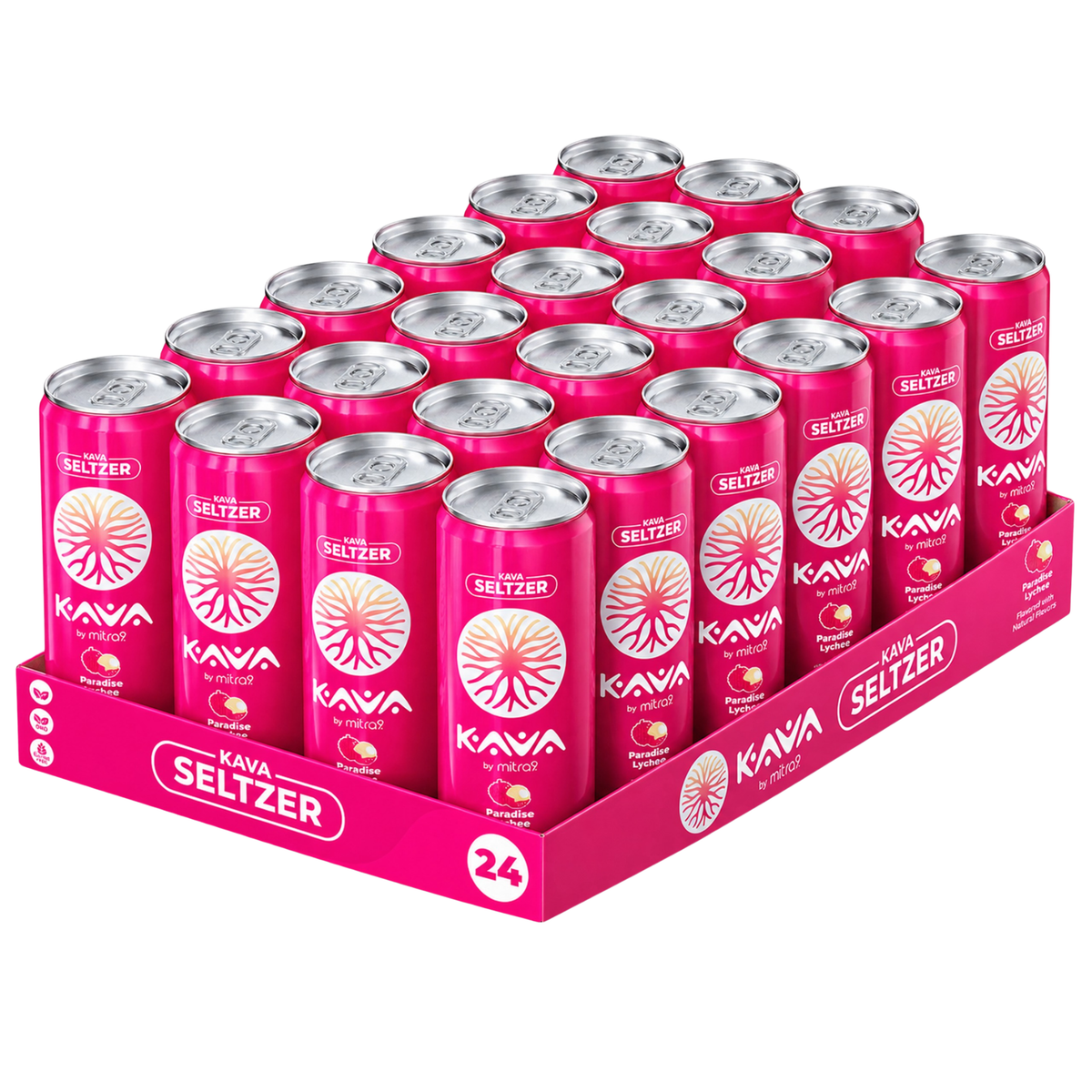 Mitra 9 Kava Seltzer Variety 24-Pack
