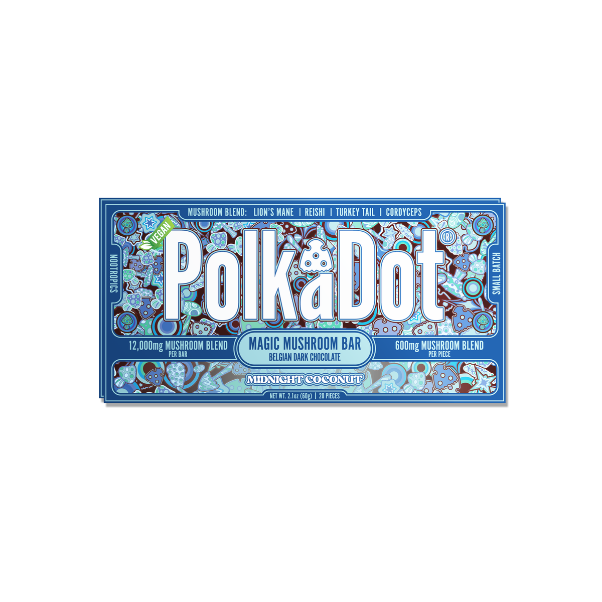 PolkaDot 600 Mg Mushroom Chocolate Bar