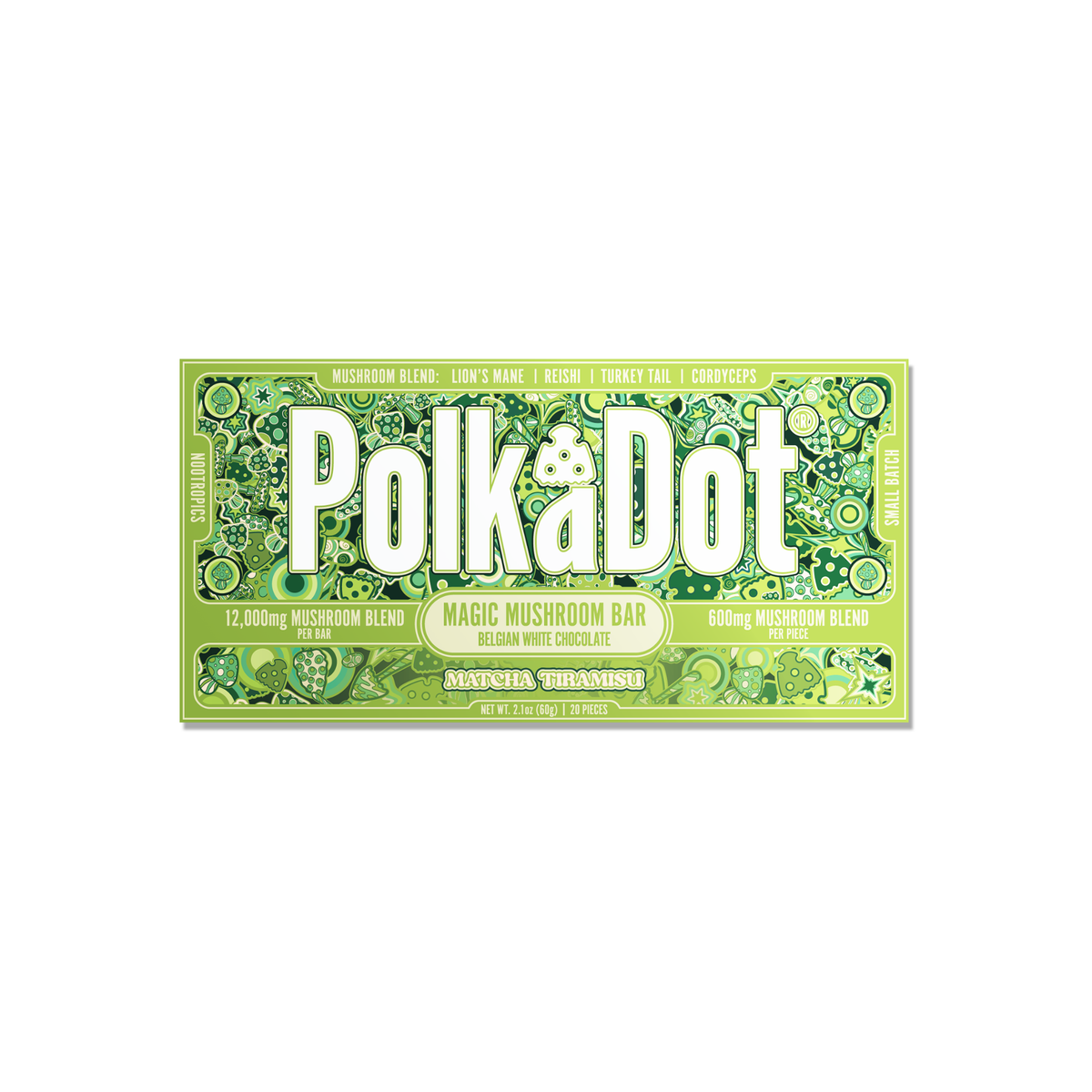 PolkaDot 600 Mg Mushroom Chocolate Bar