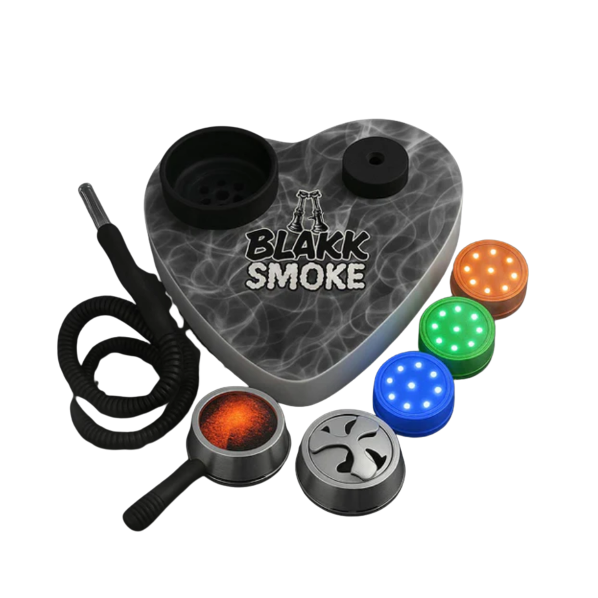 Classic Black Smoke Hookah for Refined Sessions